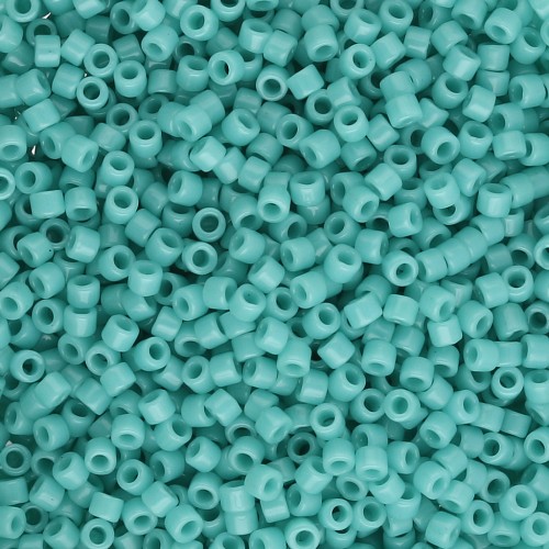 Miyuki Delica 11/0 DB0729 - Opaque Turquoise Green, 100g package