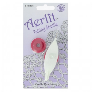 Navette - Tatting Shuttle Aerlit Vanilla Raspberry x1