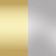 Set of 3 embossing metal sheets 20x20 cm - Artemio - Pale gold - Silver plated