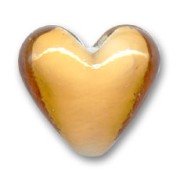 Hearts white inside  18mm Topaz x4|raw }}