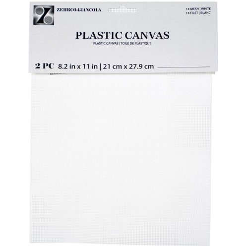 Canvas Plastic sheet to cut 21x27.9cm n°14 x2