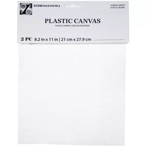 Canvas Plastic sheet to cut 21x27.9cm n°14 x2