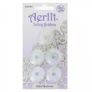 Assortment of 5 Aerlit Tatting Bobbins Pearl
