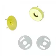 Magnetic clasp for pouch and bag gold