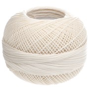 Cream - Lizbeth cotton thread, size 20 - Cream No. 610, 192 m Lizbeth cotton thread, size 20 - Cream No. 610, 192 m