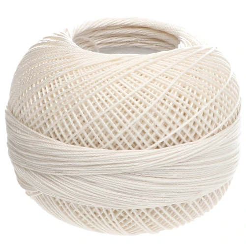 Lizbeth cotton thread, size 20 - Cream No. 610, 192 m