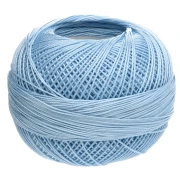 Lizbeth Cotton Yarn, Size 20 - Baby Blue No. 649, 192 m