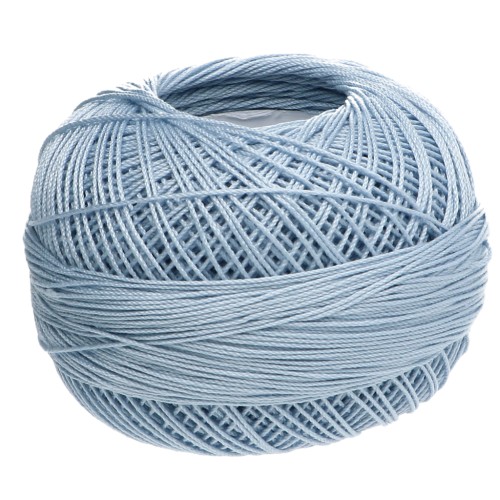Lizbeth cotton thread, size 20 - Light Denim Blue, No. 650, 192 m