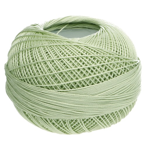 Lizbeth cotton thread, size 20 - Pistachio Light Green, No. 681, 192 m