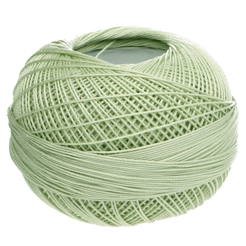 Lizbeth cotton thread, size 20 - Pistachio Light Green, No. 681, 192 m