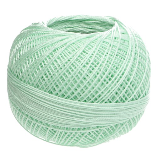 Lizbeth cotton thread, size 20 - Mint Light, No. 689, 192 m