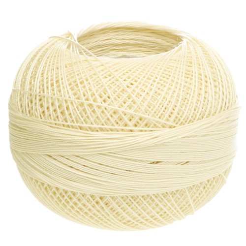 Lizbeth cotton thread, size 40 - Golden Light Yellow, No. 612, 274 m