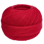 Lizbeth cotton thread, size 40 - Poppy Red, No. 669, 274 m