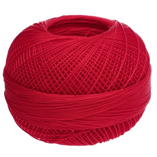 Lizbeth cotton thread, size 40 - Poppy Red, No. 669, 274 m