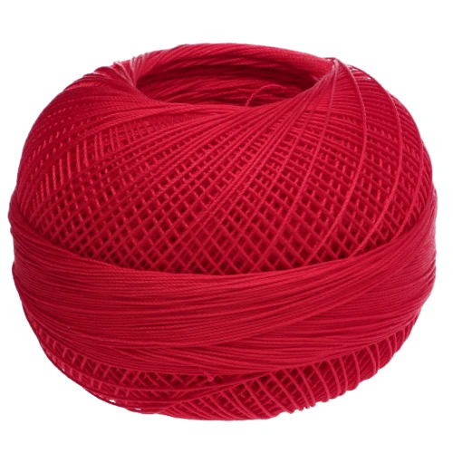 Lizbeth cotton thread, size 40 - Poppy Red, No. 669, 274 m