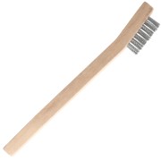 36 mm Steel Wire Brush - 3 Rows - Long, Stiff Bristles x1
