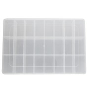 Storage box for beads and supplies, 19x13x3.5 cm, with 24 compartments (1)