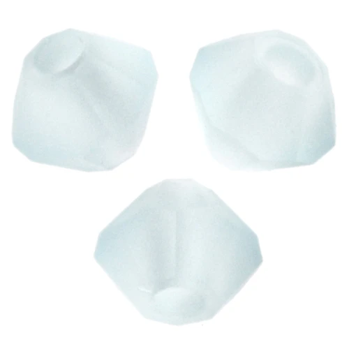 Preciosa Bicones - 3 mm Rondelle Bead - Matte Silver Aquamarine x30