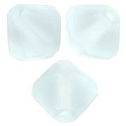 Preciosa Bicones - 4 mm Round Bead - Matte Silver Aquamarine x30
