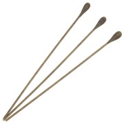Drops head pin 51x0,7 mm bronze tone x10