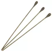 Drops head pin 51x0,7 mm bronze tone x10