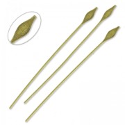 Lances head pins 51x0,7 mm bronze tone x10|raw }}