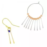 Pendentifs Paddle Pin 20mm gold tone x10