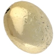 16.5 mm round flattened bead in CCB metallic acrylic - Gold x1