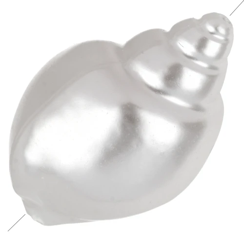 26x16 mm shell bead, imitation freshwater bead - Pearly white x1