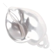 26x16 mm shell bead, imitation freshwater bead - Pearly white x1