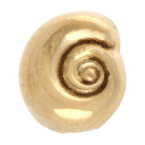 5 mm spiral shell pusher for 3 mm lace - Gold-plated x1