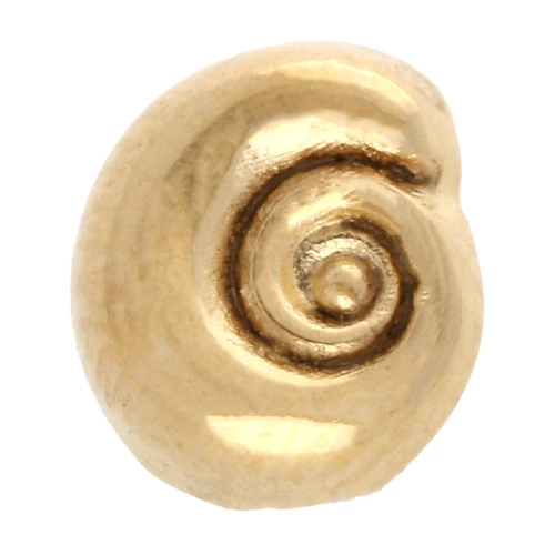 5 mm spiral shell pusher for 3 mm lace - Gold-plated x1