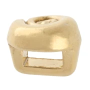 5 mm spiral shell pusher for 3 mm lace - Gold-plated x1
