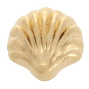 Shell pusher 6x7 mm for 3 mm lace - Gold-plated x1
