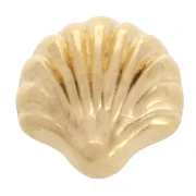 Shell pusher 6x7 mm for 3 mm lace - Gold-plated x1
