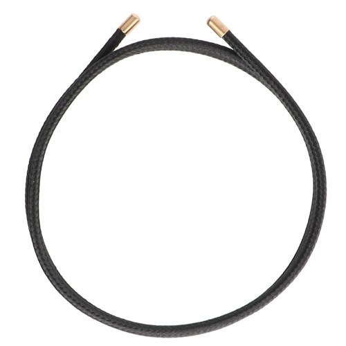 Magnetic cord for bracelet and necklace - 316 Gold stainless steel - Black x1