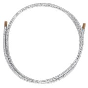 Magnetic cord for bracelet and necklace - 316 Gold stainless steel - Silver x1