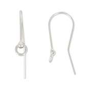 Earhook for 20mm and  jumping 4.7 mm925 silver x2