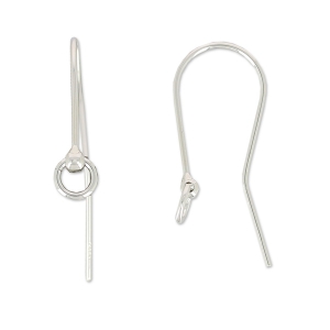 Earhook for 20mm and  jumping 4.7 mm925 silver x2