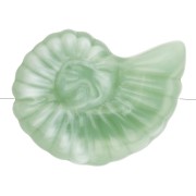 20x16 mm acrylic snail shell bead - Marbled Lichen x1
