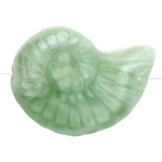 40x30 mm acrylic snail shell bead - Marbled lichen x1