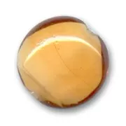 Flat rounds white inside 18mm Topaz x4