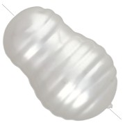 Irregular baroque bead, 15x10 mm, freshwater pearl imitation - Pearly white x1
