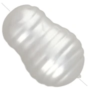 Irregular baroque bead, 15x10 mm, freshwater pearl imitation - Pearly white x1