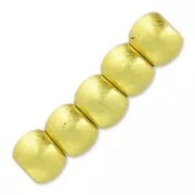 Boules gros trous 4 mm gold tone satiné x10
