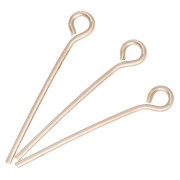 Round head nails 19x0.7 mm - Gold-plated 3 microns x6