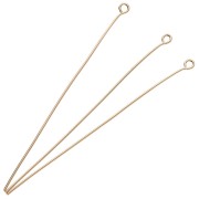 Round head nails 60x0.7 mm - Gold-plated 3 microns x6