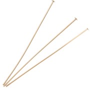 Flat head nails 41x0.6 mm - Gold-plated 3 microns x6
