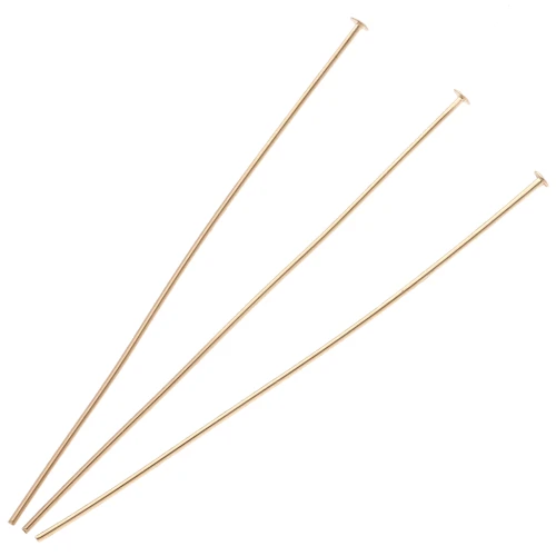 Flat head nails 51x0.6 mm - Gold-plated 3 microns x6