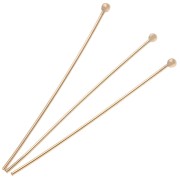Ball head nails 43x0.8 mm - Gold-plated 3 microns x6